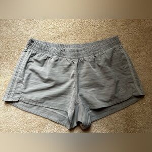 Adidas Women's AEROREADY Heather Gray Athletic Shorts Size Large